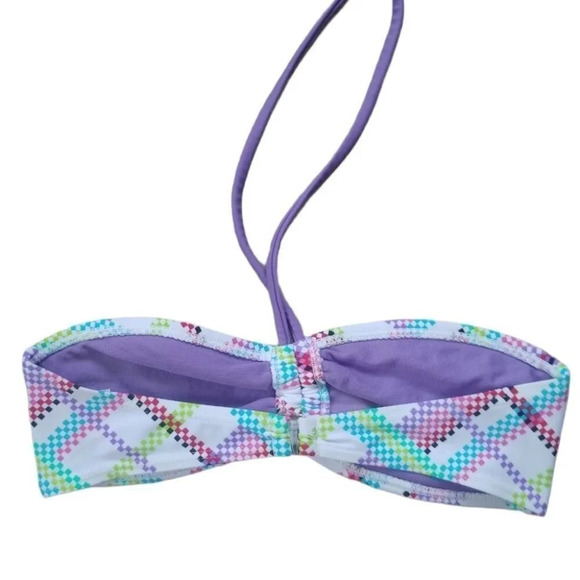 Op String Swim/Bathing Bikini Top, Rusched, XS - Picture 5 of 9